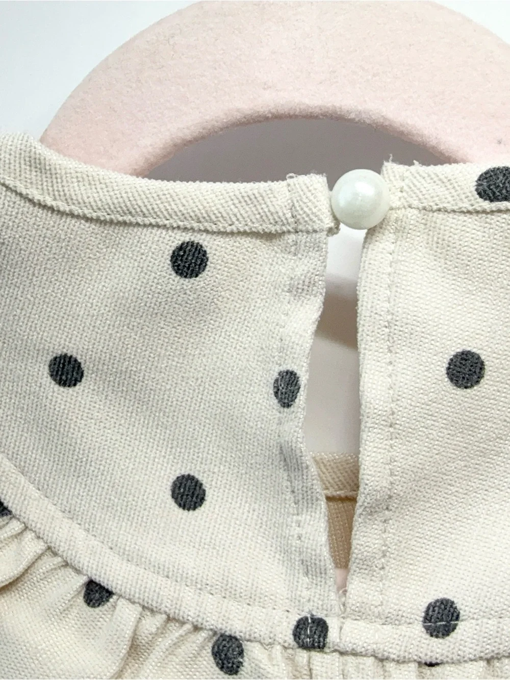 Set of Patterned Girls' Dresses 3T- Red Plaid, Black Floral & Cream Polka Dot